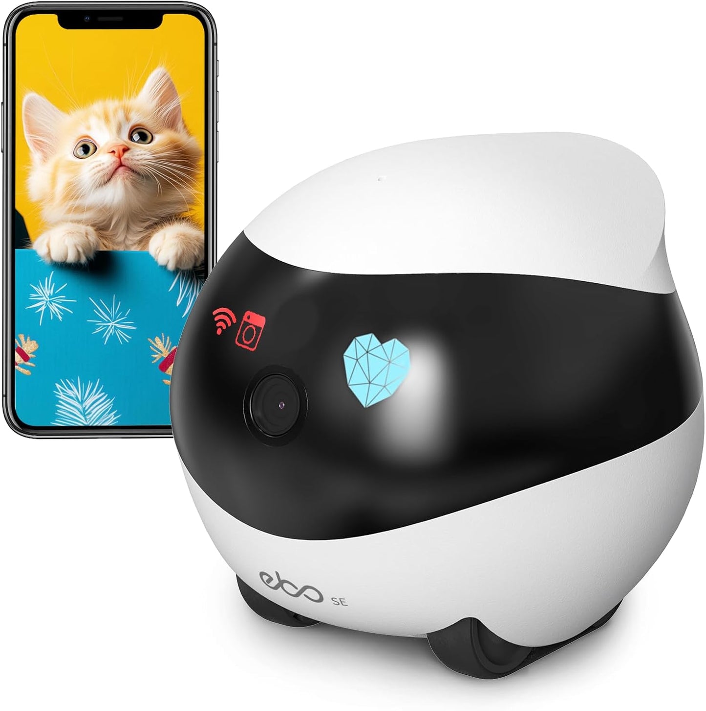 Enabot Home Security Camera EBO SE: 1080P Indoor Cam Battery-Operated,